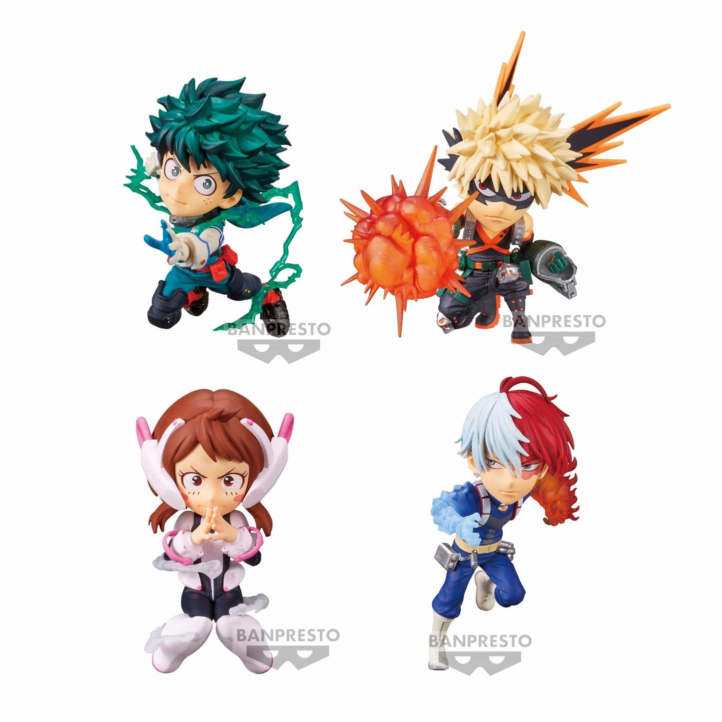 BANPRESTO My Hero Academia World Collectable Figure Set of 4 Figures