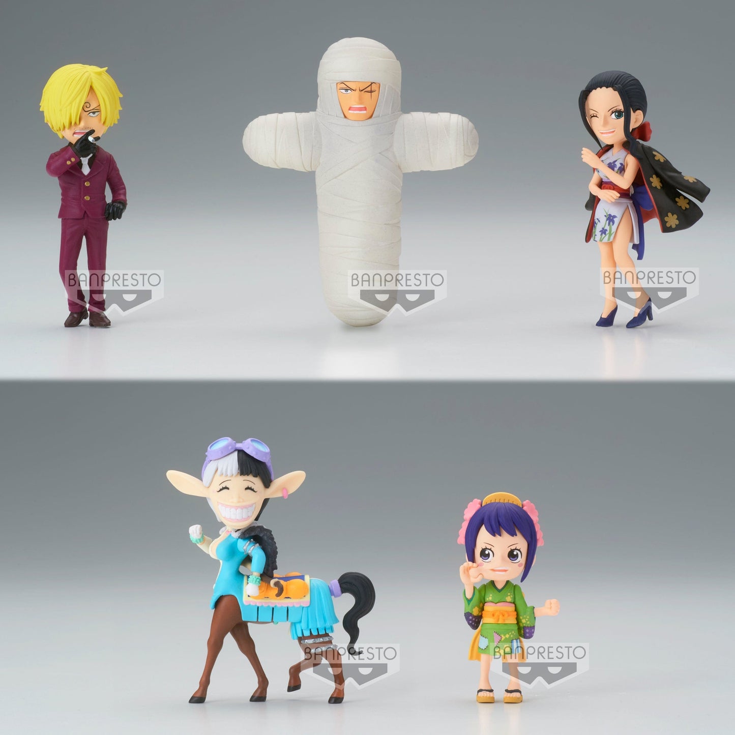 BANPRESTO One Piece World Collectable Figure Wanokuni Onigashima 5 Set
