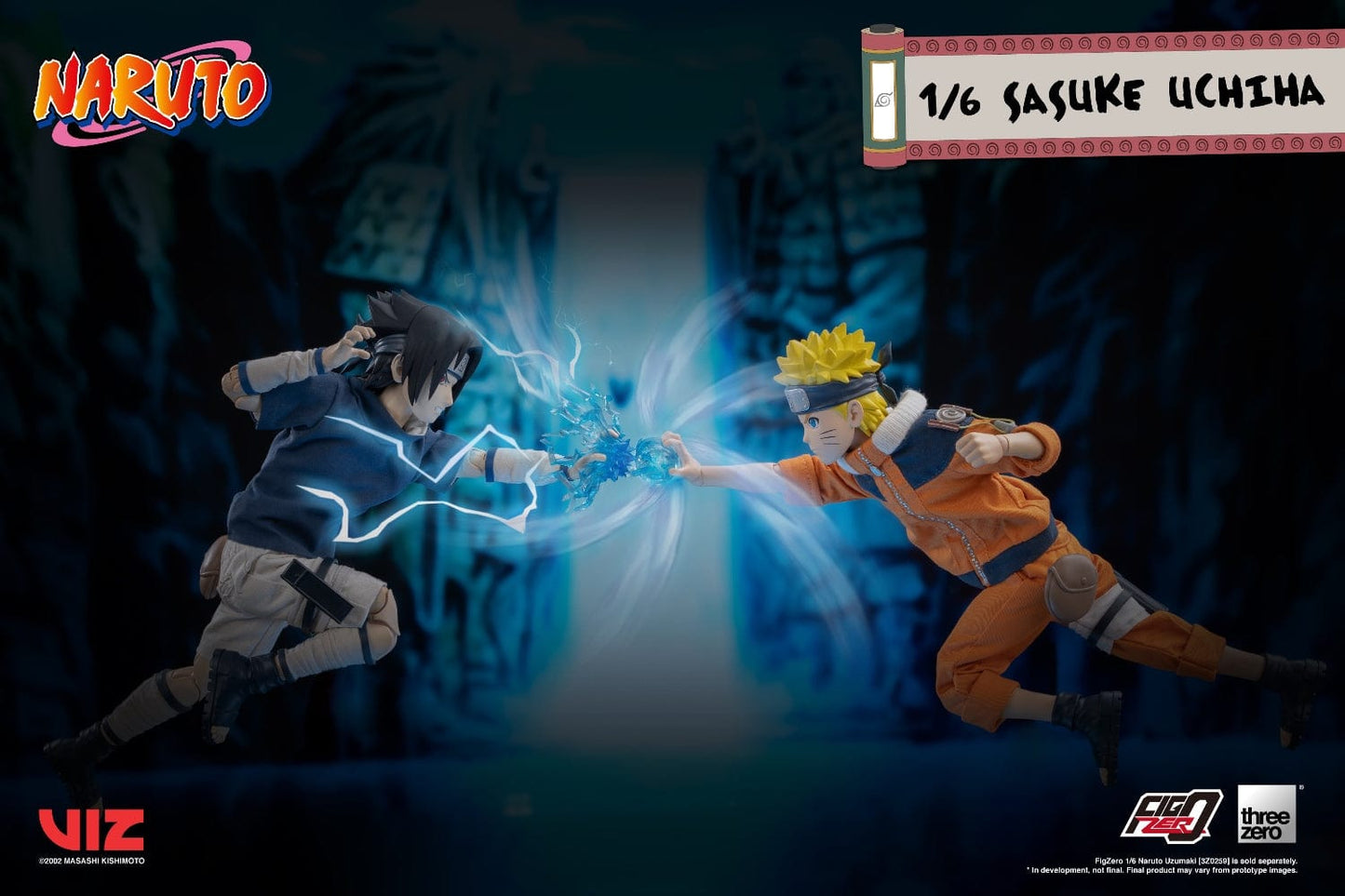 THREEZERO Naruto FigZero Sasuke Uchiha 1/6 Scale Collectible Figure