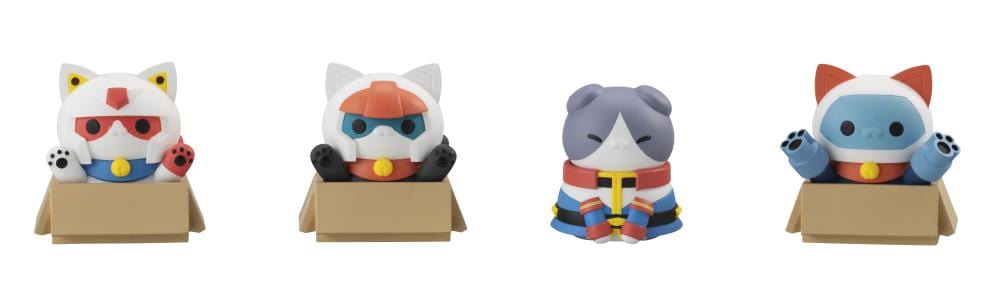 MEGAHOUSE MEGA CAT PROJECT: Mobile Suit Gundam - Mobile Suit Nyandam Earth Federation Forces Set (with gift)