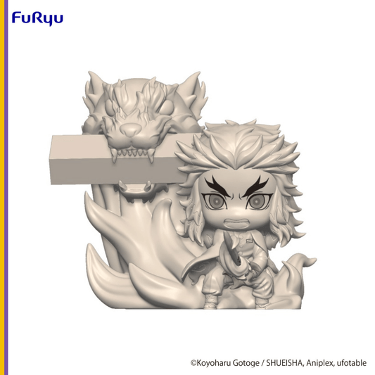 PO-FURYU: Demon Slayer: Kimetsu no Yaiba Kyojuro Rengoku Hold Figure