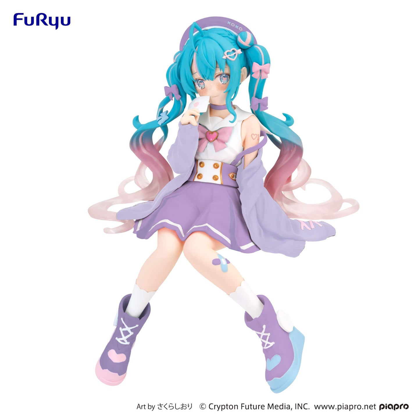 FURYU Hatsune Miku Noodle Stopper Figure Hatsune Miku (Love Sailor Purple Color ver.)