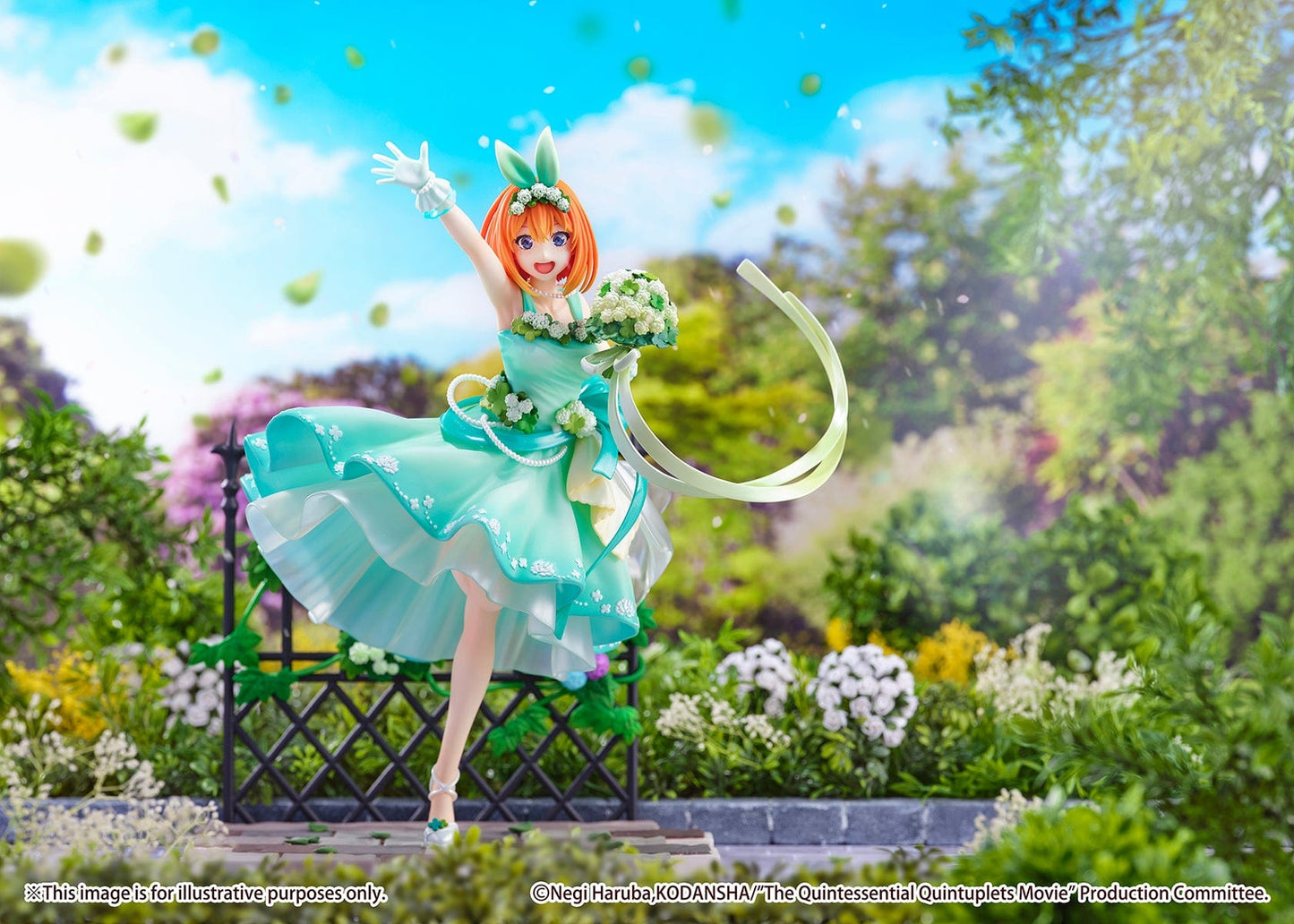 ESTREAM The Quintessential Quintuplets Movie Yotsuba Nakano (Floral Dress Ver.) 1/7 Scale Shibuya Scramble Figure