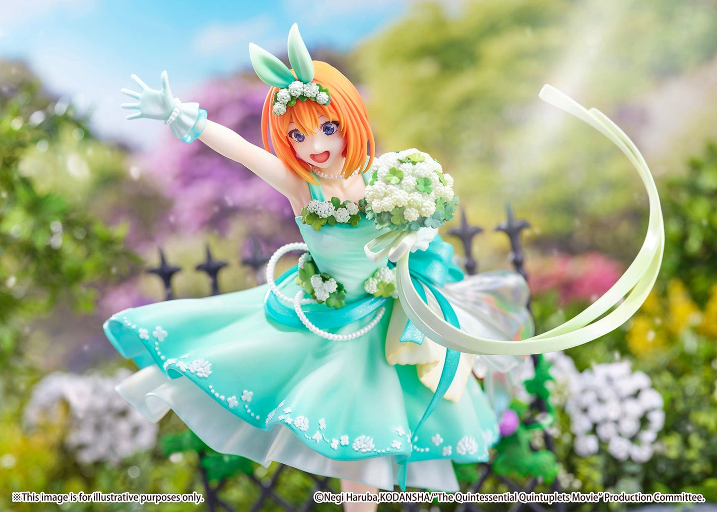 ESTREAM The Quintessential Quintuplets Movie Yotsuba Nakano (Floral Dress Ver.) 1/7 Scale Shibuya Scramble Figure