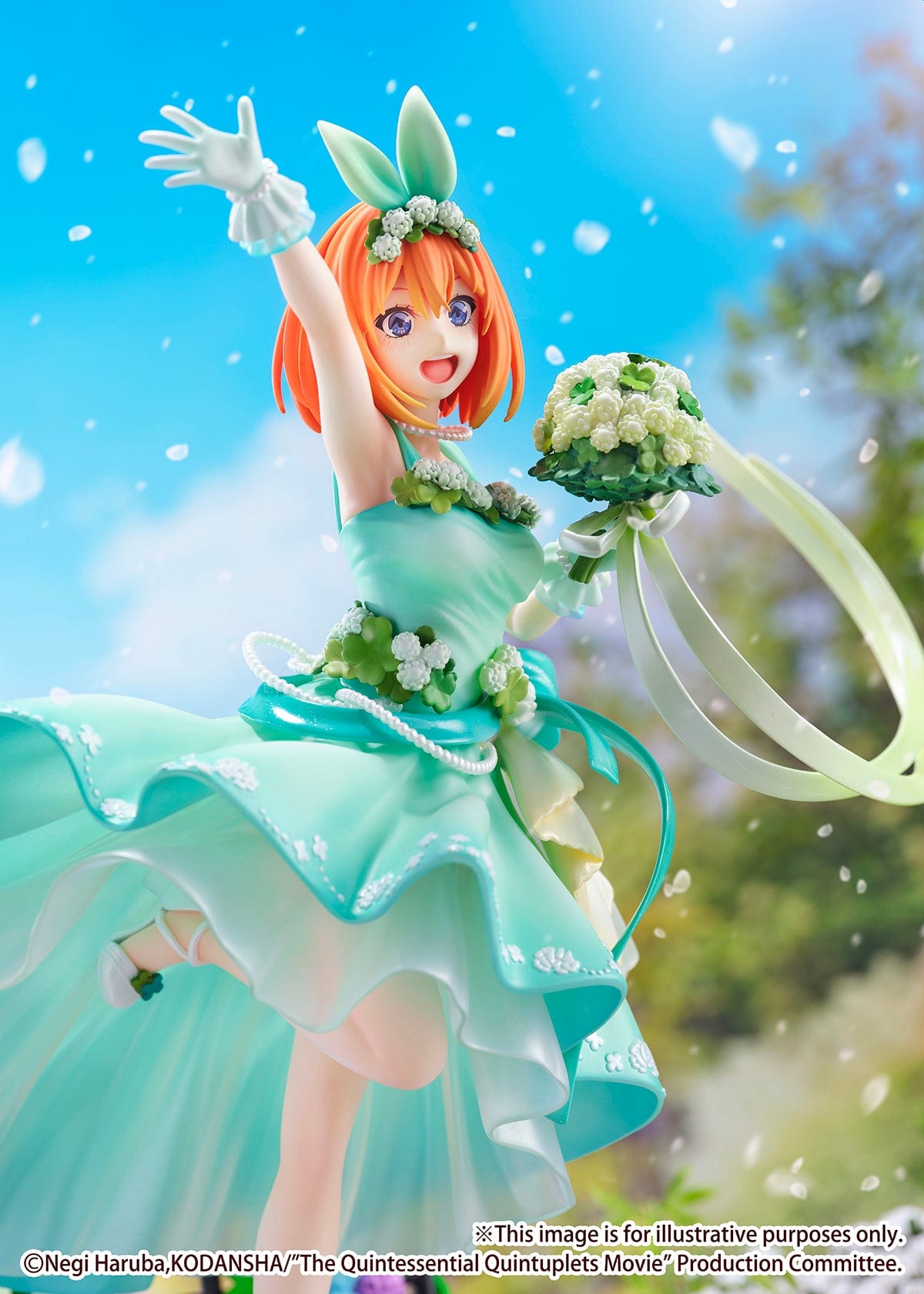 ESTREAM The Quintessential Quintuplets Movie Yotsuba Nakano (Floral Dress Ver.) 1/7 Scale Shibuya Scramble Figure