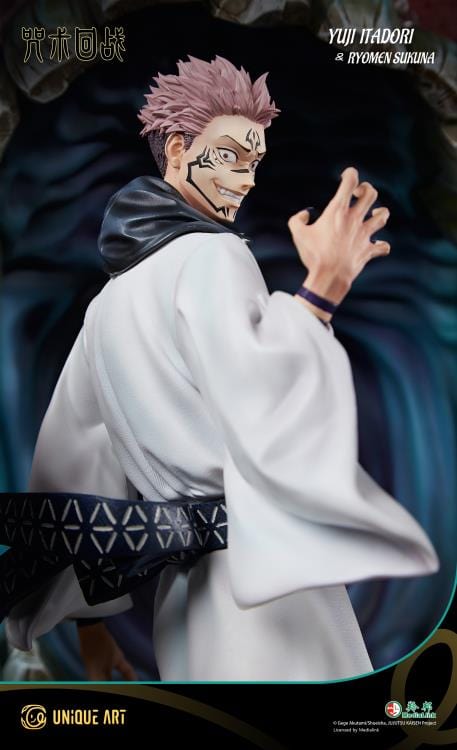 UNIQUE ART STUDIO Jujutsu Kaisen Yuji Itadori & Ryomen Sukuna 1/4 Scale Statue