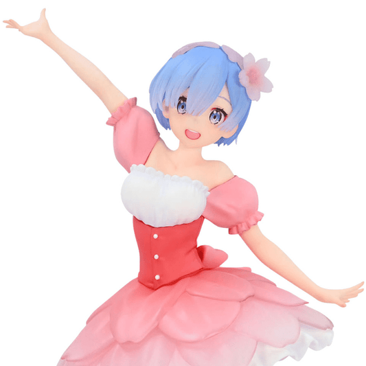 FURYU Re:Zero Starting Life in Another World Rem Cherry Blossoms Trio-Try-iT Figure