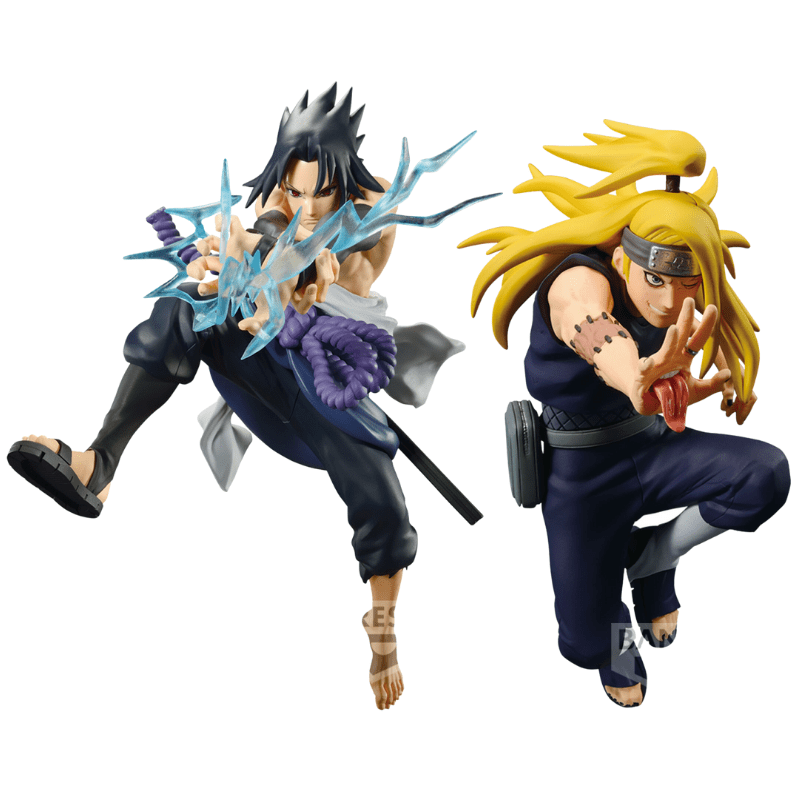 BANPRESTO Naruto Shippuden Vibration Stars - Uchiha Sasuke & Deidara Set Figures