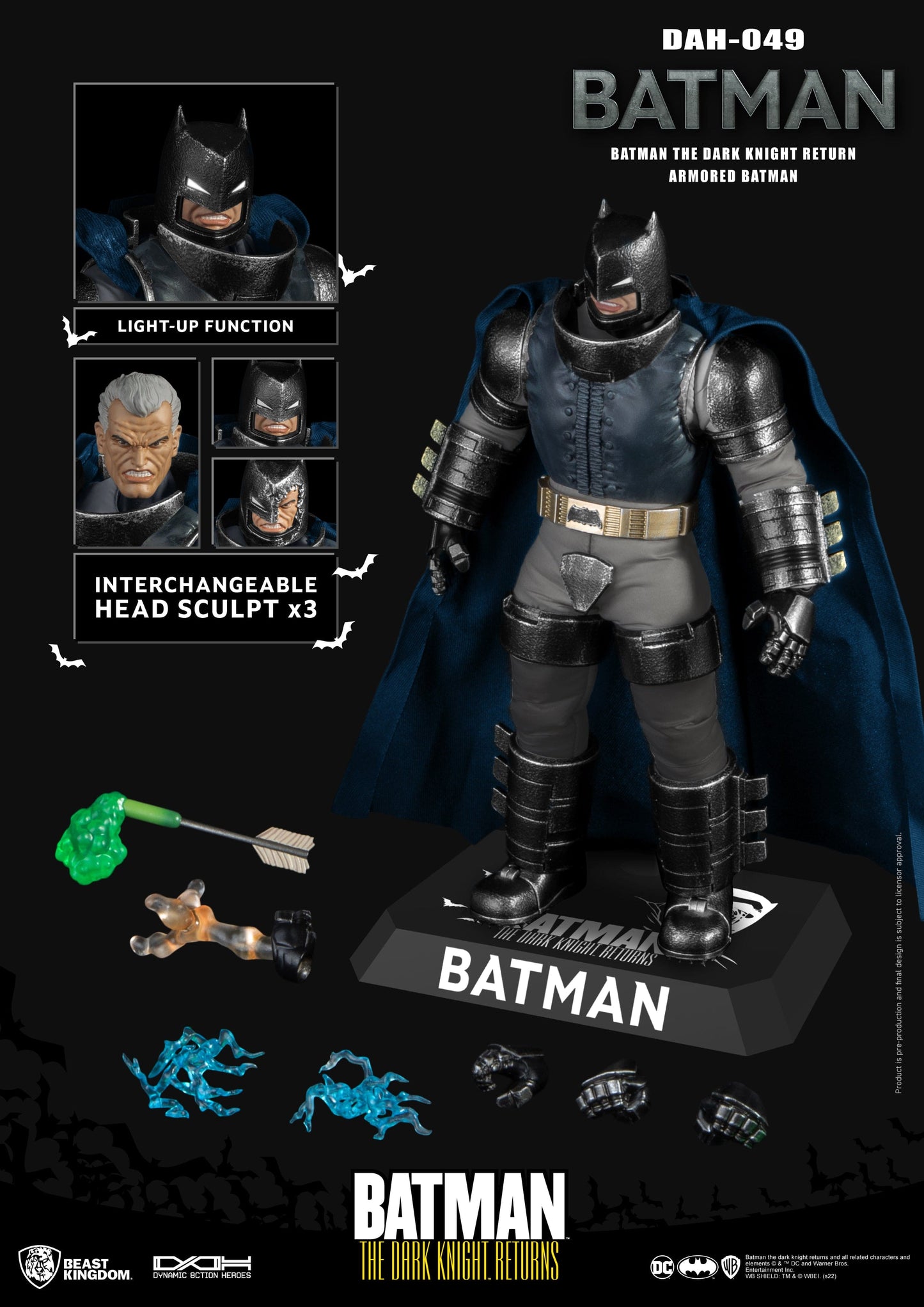 BEAST KINGDOM DAH-049 DC Batman: The Dark Knight Returns Armored Batman