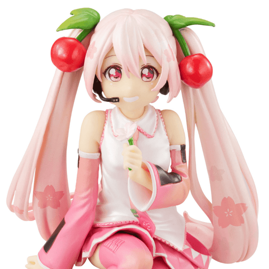 FURYU Hatsune Miku Sakura Miku 2022 Pearl Color Noodle Stopper Figure