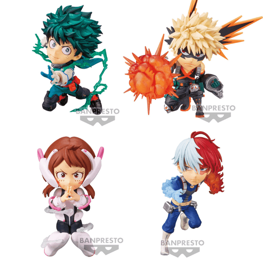 BANPRESTO My Hero Academia World Collectable Figure Set of 4 Figures