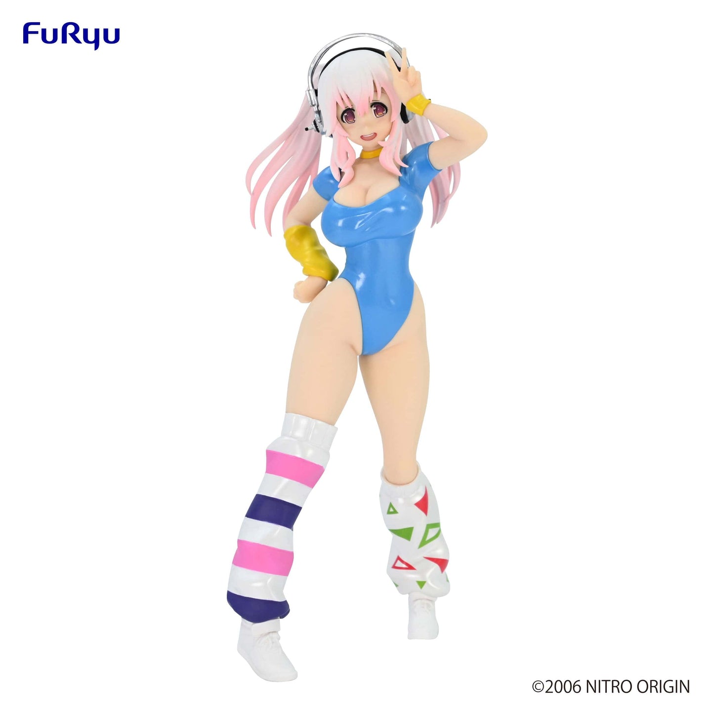 FURYU Nitroplus Super Sonico (1980's Blue Another Color Ver.) Concept Figure