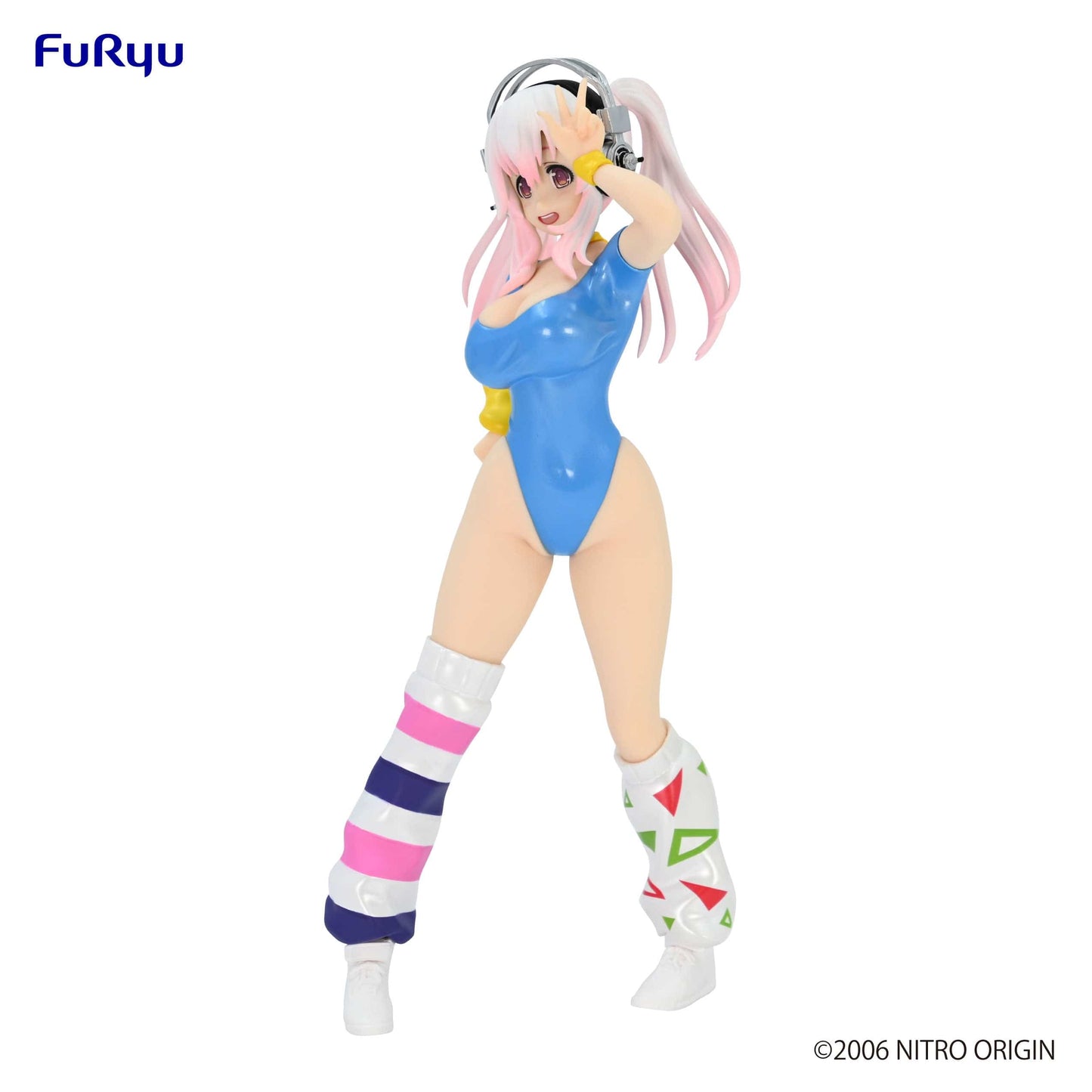 FURYU Nitroplus Super Sonico (1980's Blue Another Color Ver.) Concept Figure