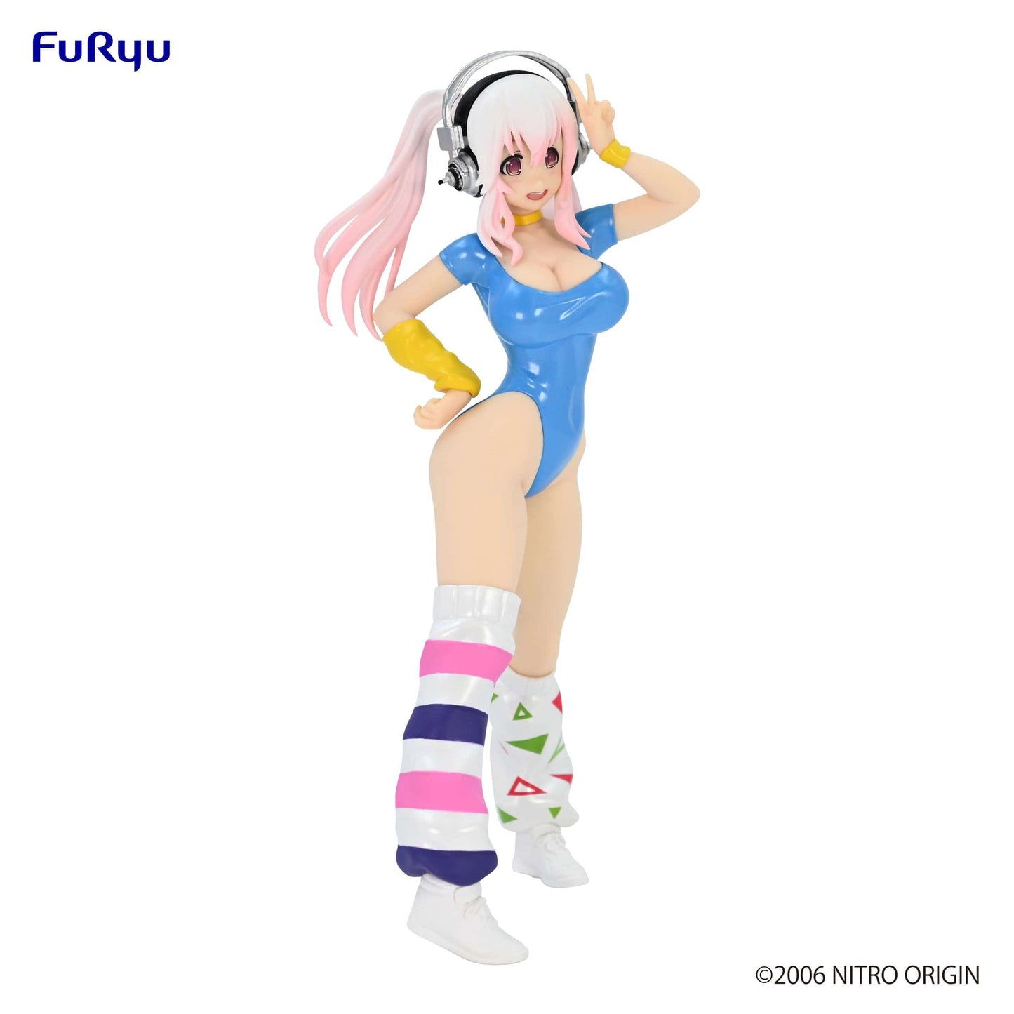 FURYU Nitroplus Super Sonico (1980's Blue Another Color Ver.) Concept Figure