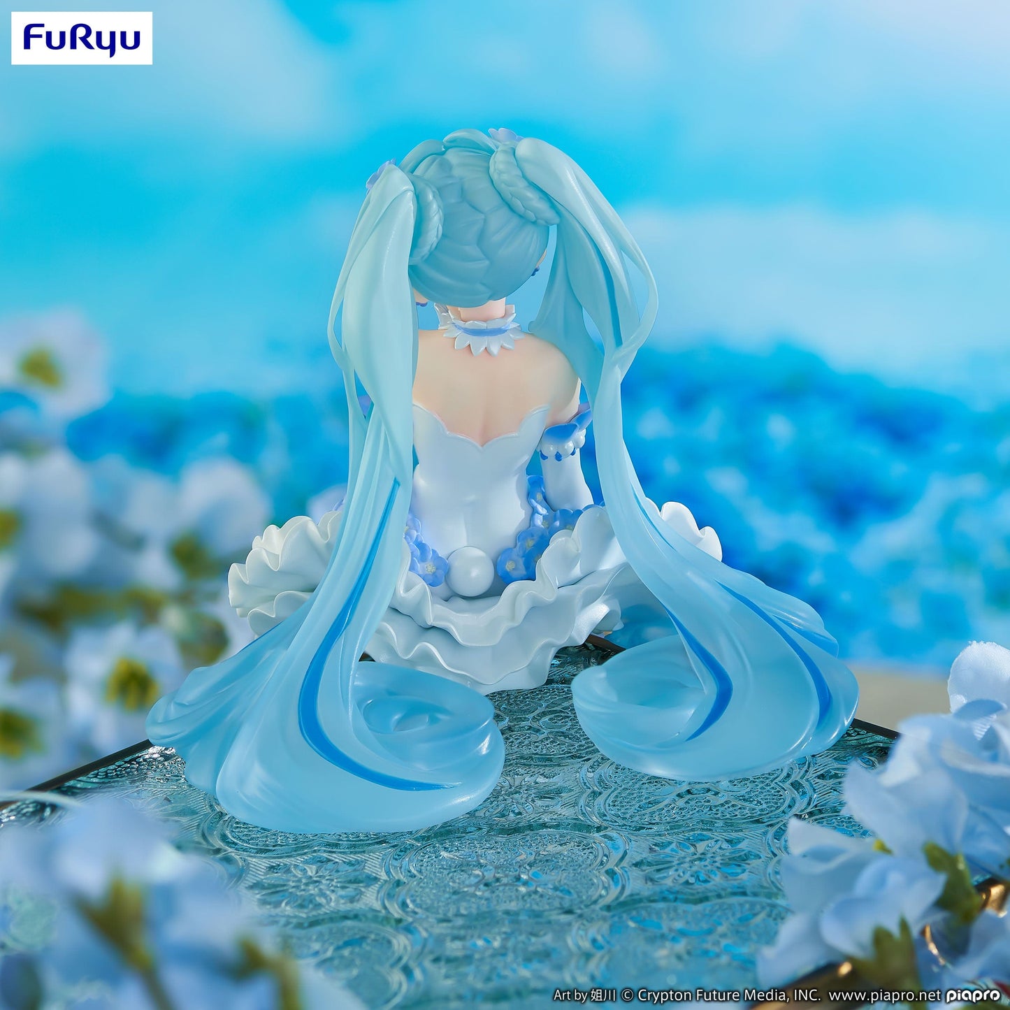 FURYU Hatsune Miku (Flower Fairy Nemophila) Noodle Stopper Figure