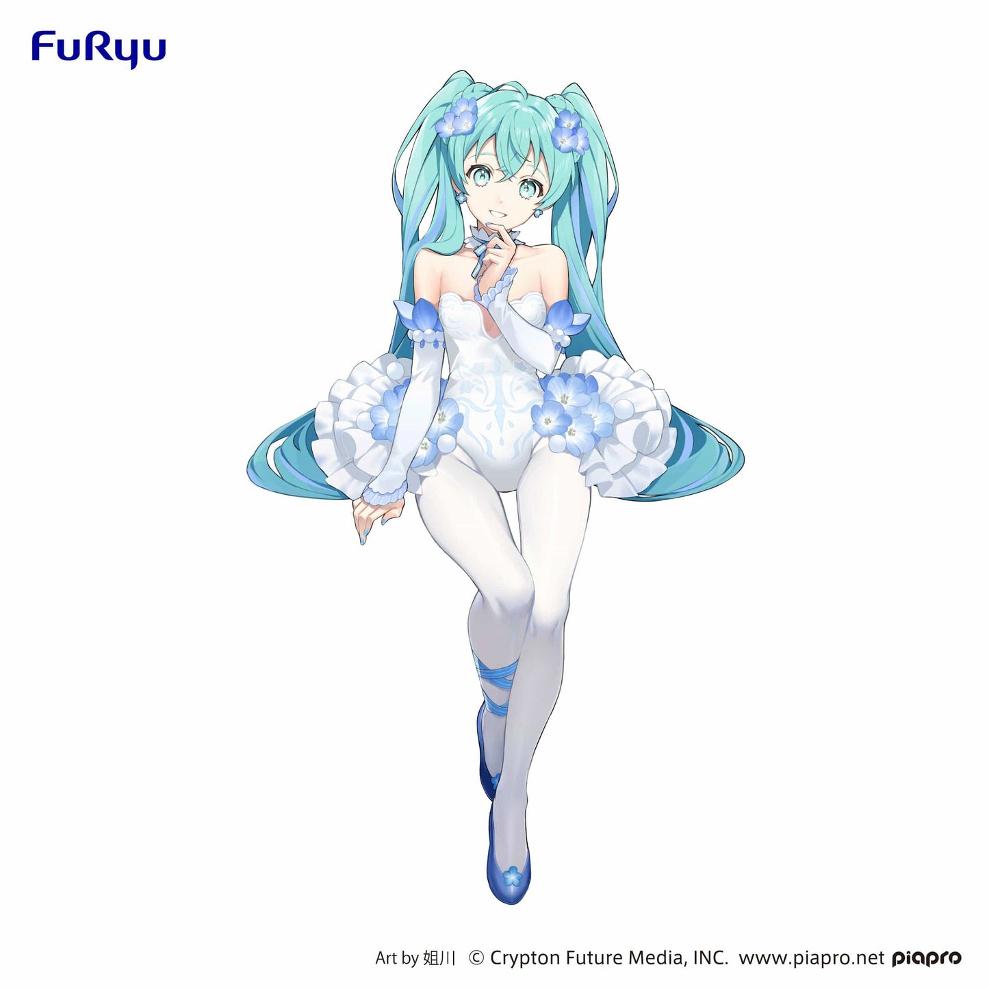 FURYU Hatsune Miku (Flower Fairy Nemophila) Noodle Stopper Figure