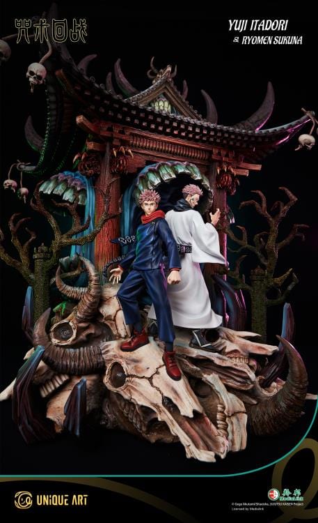 UNIQUE ART STUDIO Jujutsu Kaisen Yuji Itadori & Ryomen Sukuna 1/4 Scale Statue