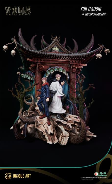 UNIQUE ART STUDIO Jujutsu Kaisen Yuji Itadori & Ryomen Sukuna 1/4 Scale Statue