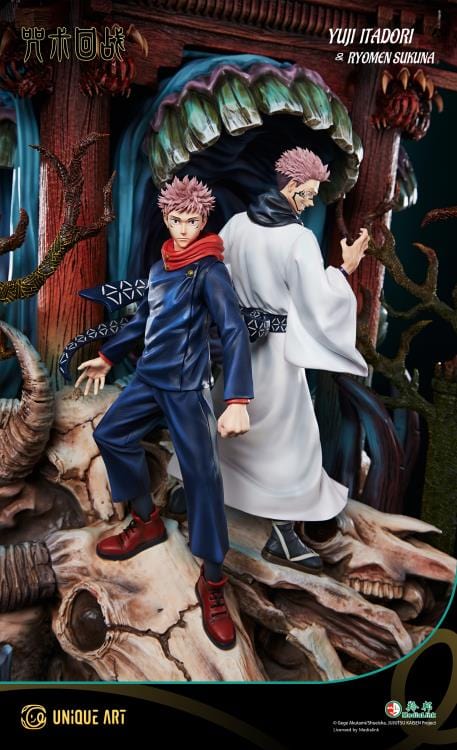 UNIQUE ART STUDIO Jujutsu Kaisen Yuji Itadori & Ryomen Sukuna 1/4 Scale Statue